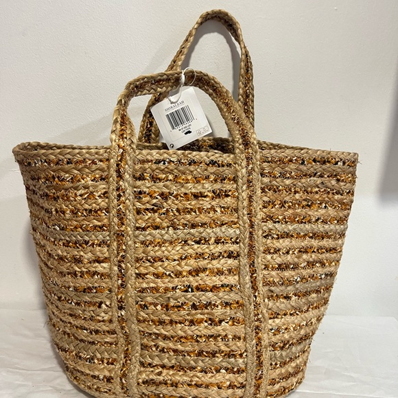 Shiraleah Tan Woven Tote Bag - Picture 14 of 14